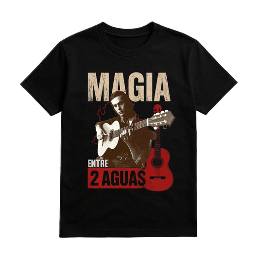 Camiseta homenaje flamenco, diseño "Magia entre Dos Aguas"