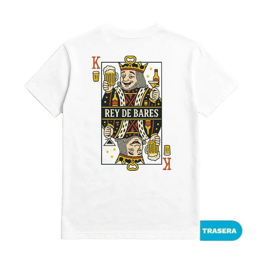 Camiseta con frase "Rey de Bares"
